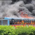 সাগরদিঘীতে চলন্ত সরকারী বাসে ভয়াবহ অগ্নিকাণ্ড, অল্পের জন্য রক্ষা পেলেন যাত্রীরা