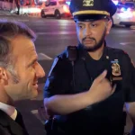 ট্রাম্পের কনভয়ে আটকে হাঁটাপথে ফরাসি প্রেসিডেন্ট