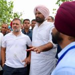 পাঞ্জাবে বন্যা পরিদর্শনে রাহুল গান্ধী