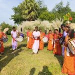 শারদীয়ার প্রাক্কালে জীবন্ত দুর্গাদের দেখা মিললো বাঁকুড়ার ইন্দাসে