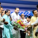 লালগোলায় বিজয়া সম্মিলনীতে সাংসদ ইউসুফ পাঠান