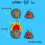 ঘুঁটে পোড়ে গোবর হাসে