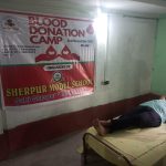শেরপুর মডেল স্কুলে রক্তদান শিবিরে মানবতার জয়গান