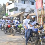 ক্যান্সার সচেতনতায় কালিয়াচকে বর্ণাঢ্য বাইক র‍্যালি